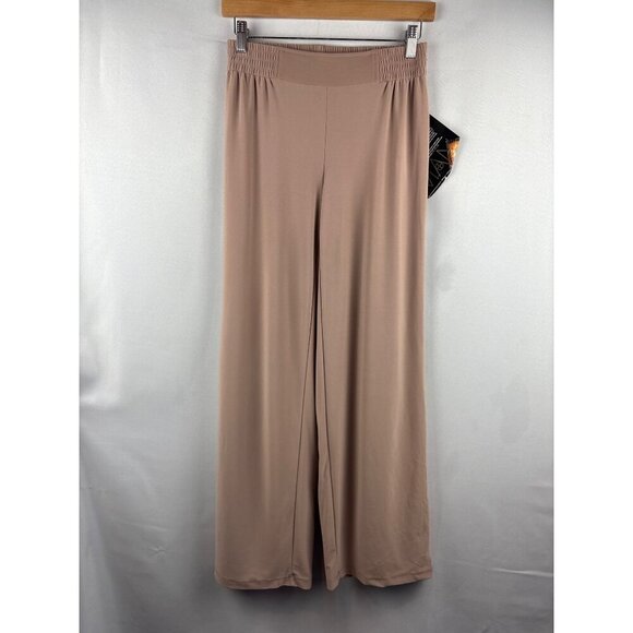 Iman Womens Wide-Leg Palazzo Pants S Short Stretch Polyester/Spandex Made In Jor - Picture 1 of 5